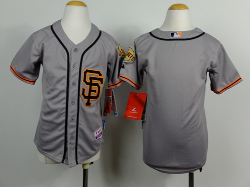 San Francisco Giants Blank Gray SF Kids Jersey San Francisco Giants Blank Gray SF Kids Jersey
