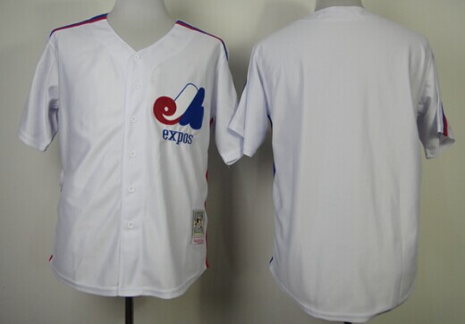 Montreal Expos Blank White Throwback Jersey Montreal Expos Blank White Throwback Jersey