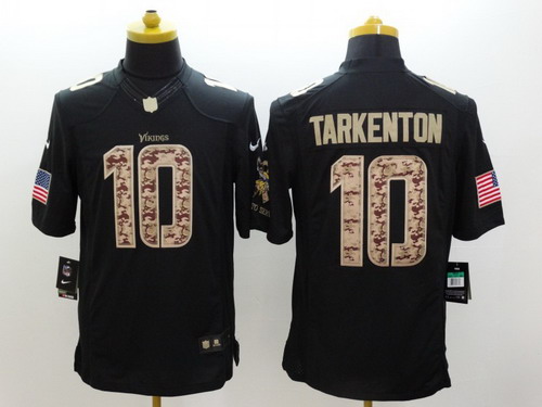Nike Minnesota Vikings #10 Fran Tarkenton Salute to Service Black Limited Jersey Nike Minnesota Vikings #10 Fran Tarkenton Salute to Service Black Limited Jersey