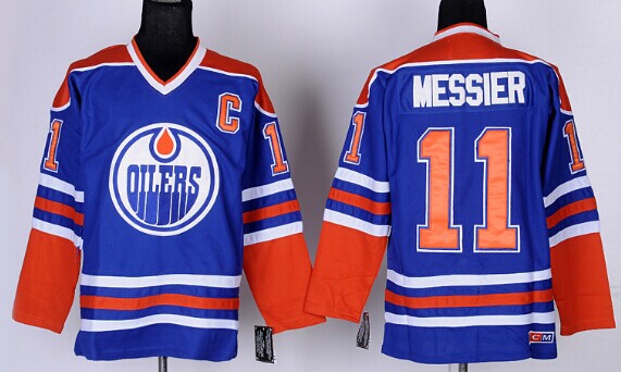 Edmonton Oilers #11 Mark Messier Royal Blue Throwback CCM Jersey Edmonton Oilers #11 Mark Messier Royal Blue Throwback CCM Jersey