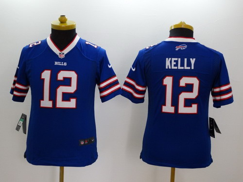 Nike Buffalo Bills #12 Jim Kelly 2013 Blue Limited Kids Jersey Nike Buffalo Bills #12 Jim Kelly 2013 Blue Limited Kids Jersey