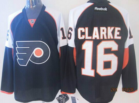 Philadelphia Flyers #16 Bobby Clarke Black Jersey Philadelphia Flyers #16 Bobby Clarke Black Jersey
