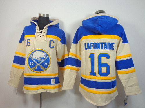 Old Time Hockey Buffalo Sabres #16 Pat Lafontaine Cream Hoodie Old Time Hockey Buffalo Sabres #16 Pat Lafontaine Cream Hoodie