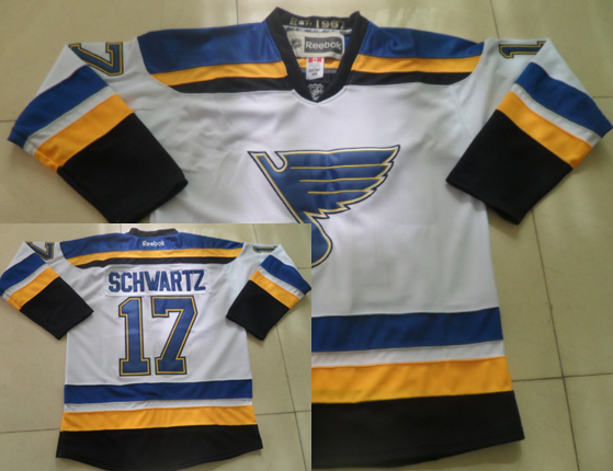 St. Louis Blues #17 Jaden Schwartz 2014 White Jersey St. Louis Blues #17 Jaden Schwartz 2014 White Jersey