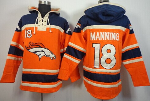Denver Broncos #18 Peyton Manning 2014 Orange Hoodie Denver Broncos #18 Peyton Manning 2014 Orange Hoodie