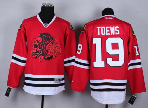 Chicago Blackhawks #19 Jonathan Toews Red With Red Skulls Jersey Chicago Blackhawks #19 Jonathan Toews Red With Red Skulls Jersey