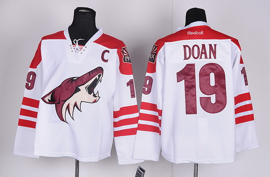 Men's Arizona Coyotes #19 Shane Doan White Jersey