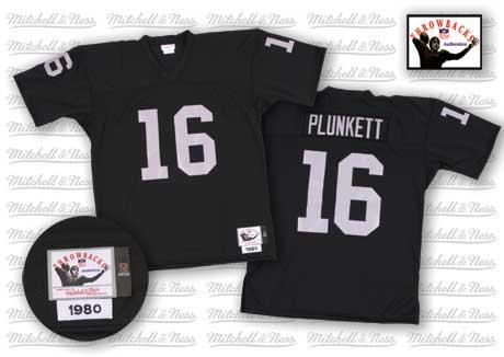 Oakland Raiders #16 Jim Plunkett Black Throwback Jersey Oakland Raiders #16 Jim Plunkett Black Throwback Jersey