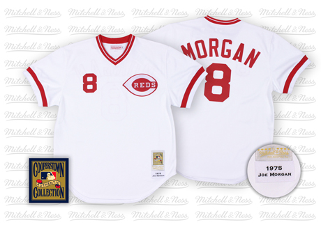 Cincinnati Reds #8 Joe Morgan White Throwback Jersey Cincinnati Reds #8 Joe Morgan White Throwback Jersey