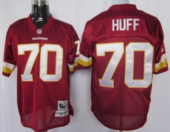 Washington Redskins #70 Huff Red Throwback Jersey 