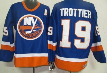 New York Islanders #19 Bryan Trottier Light Blue Throwback CCM Jersey New York Islanders #19 Bryan Trottier Light Blue Throwback CCM Jersey