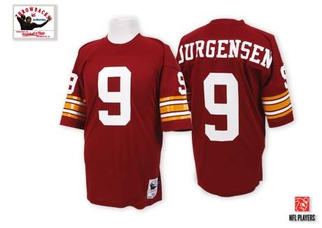 Washington Redskins #9 Jurgensen Red Throwback Jersey 
