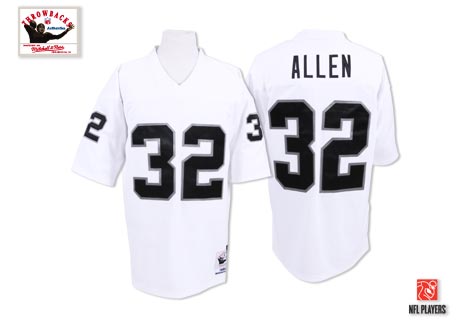 Oakland Raiders #32 Marcus Allen White Throwback Jersey Oakland Raiders #32 Marcus Allen White Throwback Jersey