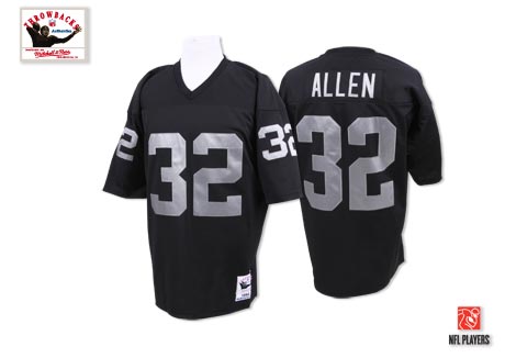 Oakland Raiders #32 Marcus Allen Black Throwback Jersey Oakland Raiders #32 Marcus Allen Black Throwback Jersey