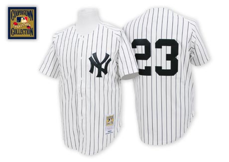 New York Yankees #23 Don Mattingly 1984 White Throwback Jersey New York Yankees #23 Don Mattingly 1984 White Throwback Jersey