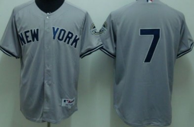 New York Yankees #7 Mickey Mantle Gray Jersey New York Yankees #7 Mickey Mantle Gray Jersey