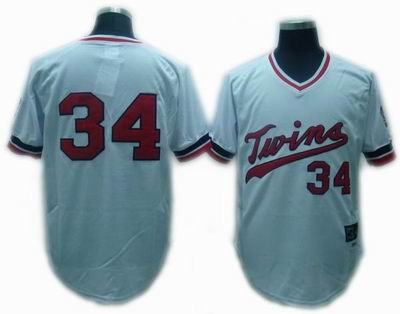 Minnesota Twins #34 PUCKETT Full White Throwback Jersey Minnesota Twins #34 PUCKETT Full White Throwback Jersey