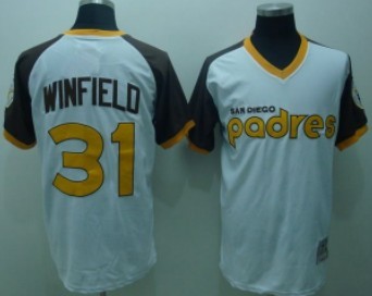 San Diego Padres #31 Dave Winfield 1978 White Throwback Jersey San Diego Padres #31 Dave Winfield 1978 White Throwback Jersey
