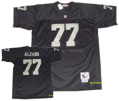Oakland Raiders #77 Lyle Alzado Black Throwback Jersey 