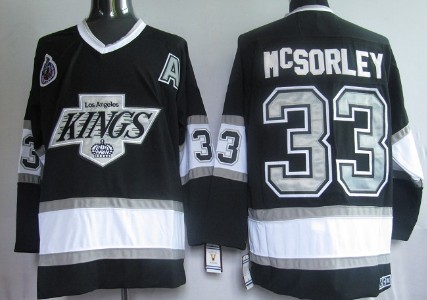 Los Angeles Kings #33 Marty McSorley Black Throwback CCM Jersey Los Angeles Kings #33 Marty McSorley Black Throwback CCM Jersey