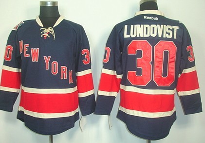 New York Rangers #30 Henrik Lundqvist Navy Blue Third 85TH Jersey New York Rangers #30 Henrik Lundqvist Navy Blue Third 85TH Jersey