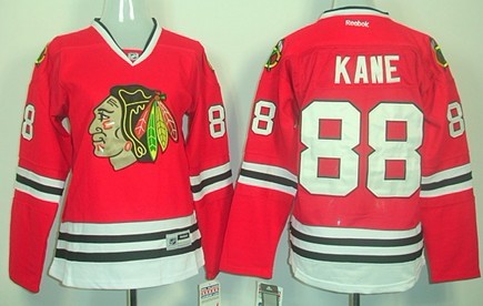 Chicago Blackhawks #88 Patrick Kane Red Women Jersey