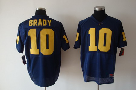 Michigan Wolverines #10 Brady Navy Blue Jersey Michigan Wolverines #10 Brady Navy Blue Jersey