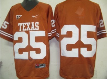 Texas Longhorns #25 Orange Jersey Texas Longhorns #25 Orange Jersey