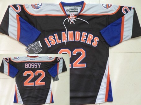 New York Islanders #22 Mike Bossy Black Third Jersey New York Islanders #22 Mike Bossy Black Third Jersey
