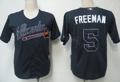 Atlanta Braves #5 Freddie Freeman Navy Blue Jersey Atlanta Braves #5 Freddie Freeman Navy Blue Jersey