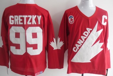 Team Canada #99 Wayne Gretzky 1991 Olympic Red Throwback CCM Jersey Team Canada #99 Wayne Gretzky 1991 Olympic Red Throwback CCM Jersey