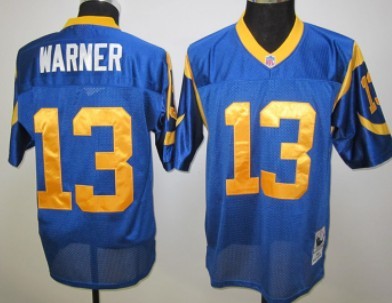 St. Louis Rams #13 Curt Warner Light Blue Throwback Jersey 
