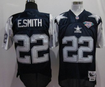 Dallas Cowboys #22 Emmitt Smith Blue Thanksgiving 75TH Throwback Jersey Dallas Cowboys #22 Emmitt Smith Blue Thanksgiving 75TH Throwback Jersey