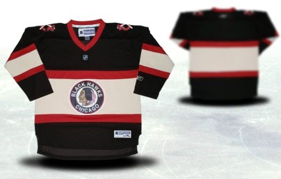 Chicago Blackhawks Youth Customized Black Third Jersey