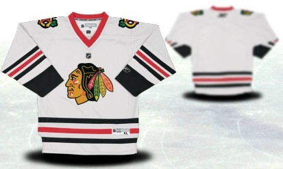 Chicago Blackhawks Youth Customized White Jersey