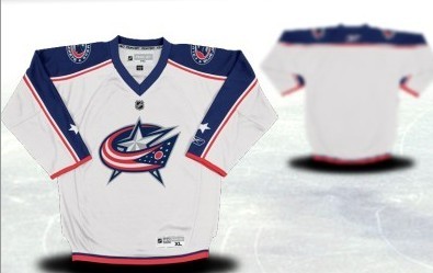 Columbus Blue Jackets Youth Customized White Jersey