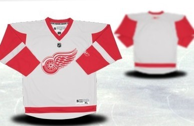 Detroit Red Wings Youth Customized White Jersey
