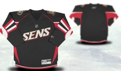 Ottawa Senators Youth Customized Black Third Jersey