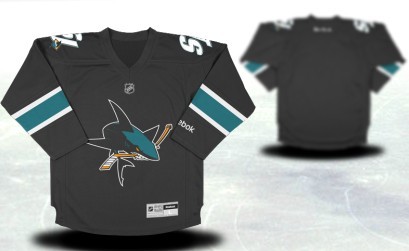 San Jose Sharks Youth Customized Blue Jersey 