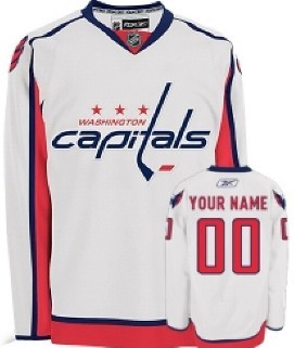Washington Capitals Mens Customized White Jersey Washington Capitals Mens Customized White Jersey
