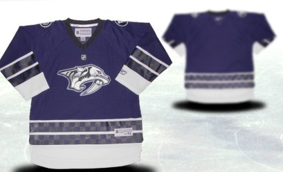 Nashville Predators Youth Customized Blue Third Jersey