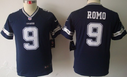 Nike Dallas Cowboys #9 Tony Romo Blue Limited Kids Jersey Nike Dallas Cowboys #9 Tony Romo Blue Limited Kids Jersey