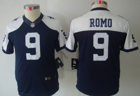 Nike Dallas Cowboys #9 Tony Romo Blue Thanksgiving Limited Kids Jersey Nike Dallas Cowboys #9 Tony Romo Blue Thanksgiving Limited Kids Jersey