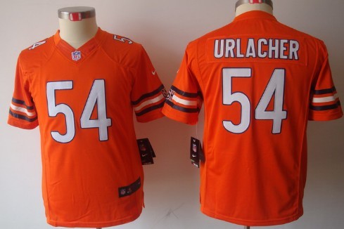 Nike Chicago Bears #54 Brian Urlacher Orange Limited Kids Jersey Nike Chicago Bears #54 Brian Urlacher Orange Limited Kids Jersey