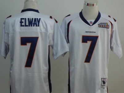 Denver Broncos #7 John Elway White Super Bowl Throwback Jersey Denver Broncos #7 John Elway White Super Bowl Throwback Jersey