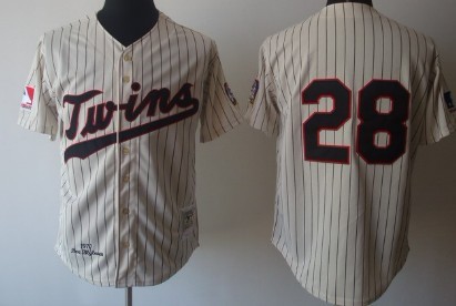 Minnesota Twins #28 Bert Blyleven Cream Throwback Jersey Minnesota Twins #28 Bert Blyleven Cream Throwback Jersey