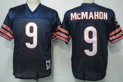 Chicago Bears #9 Jim McMahon Blue Throwback Jersey Chicago Bears #9 Jim McMahon Blue Throwback Jersey
