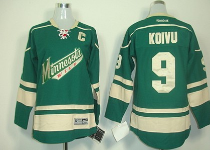 Minnesota Wild #9 Mikko Koivu Green Kids Jersey Minnesota Wild #9 Mikko Koivu Green Kids Jersey
