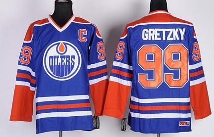 Edmonton Oilers #99 Wayne Gretzky Royal Blue Throwback CCM Jersey Edmonton Oilers #99 Wayne Gretzky Royal Blue Throwback CCM Jersey