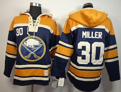 Old Time Hockey Buffalo Sabres #30 Ryan Miller Navy Blue Hoodie Old Time Hockey Buffalo Sabres #30 Ryan Miller Navy Blue Hoodie